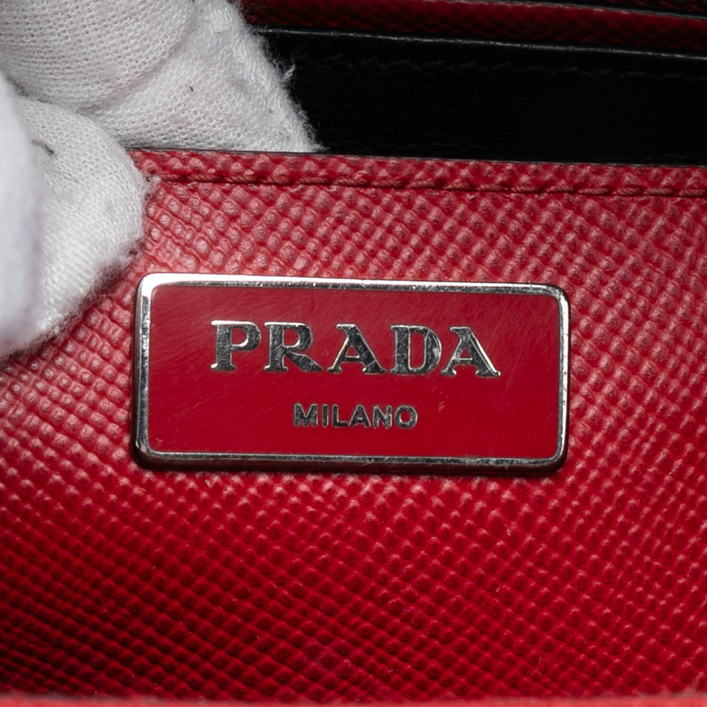 Pre-Loved Prada Saffiano Cuir Turnlock Twin Satchel - Picture 5 of 6